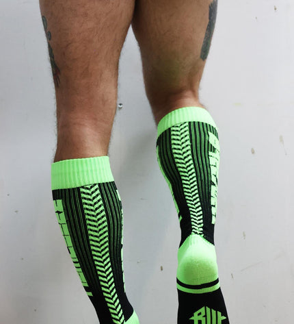 Breedwell Eternity Socks, Neon Green - Breedwell -