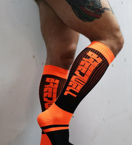 Breedwell Eternity Socks, Neon Orange - Breedwell -