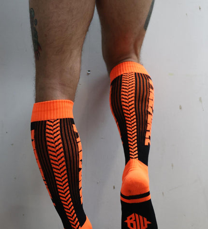 Breedwell Eternity Socks, Neon Orange - Breedwell -