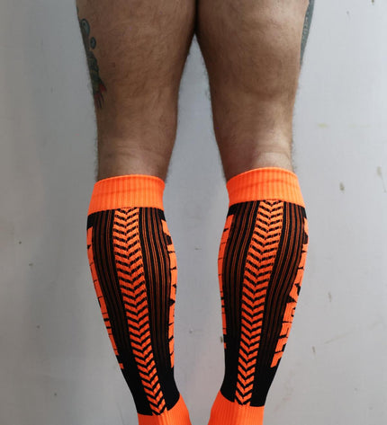 Breedwell Eternity Socks, Neon Orange - Breedwell -