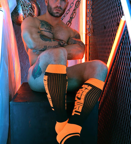 Breedwell Eternity Socks, Neon Orange - Breedwell -