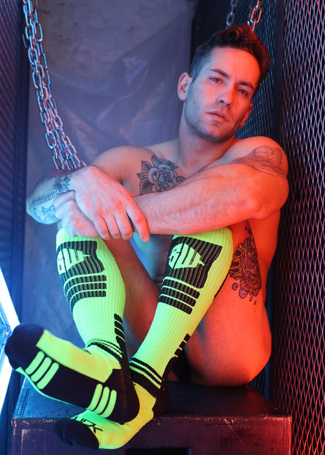 Breedwell Hypnotix Socks, Neon Green - BREEDWELL -