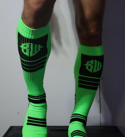 Breedwell Hypnotix Socks, Neon Green - BREEDWELL -