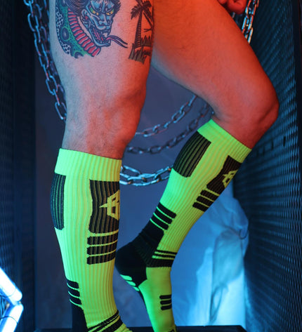 Breedwell Hypnotix Socks, Neon Green - BREEDWELL -