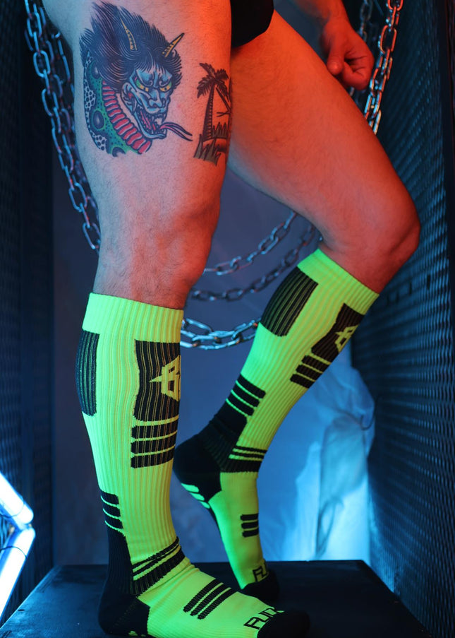 Breedwell Hypnotix Socks, Neon Green - BREEDWELL -