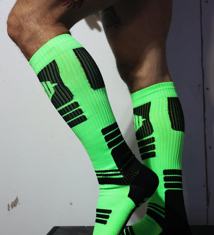 Breedwell Hypnotix Socks, Neon Green - BREEDWELL -