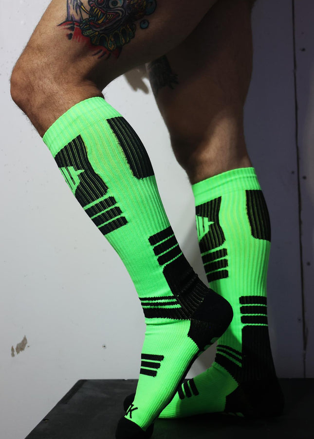 Breedwell Hypnotix Socks, Neon Green - BREEDWELL -