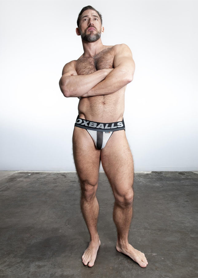 Oxballs Airmesh Jock, Ice White - Oxballs -