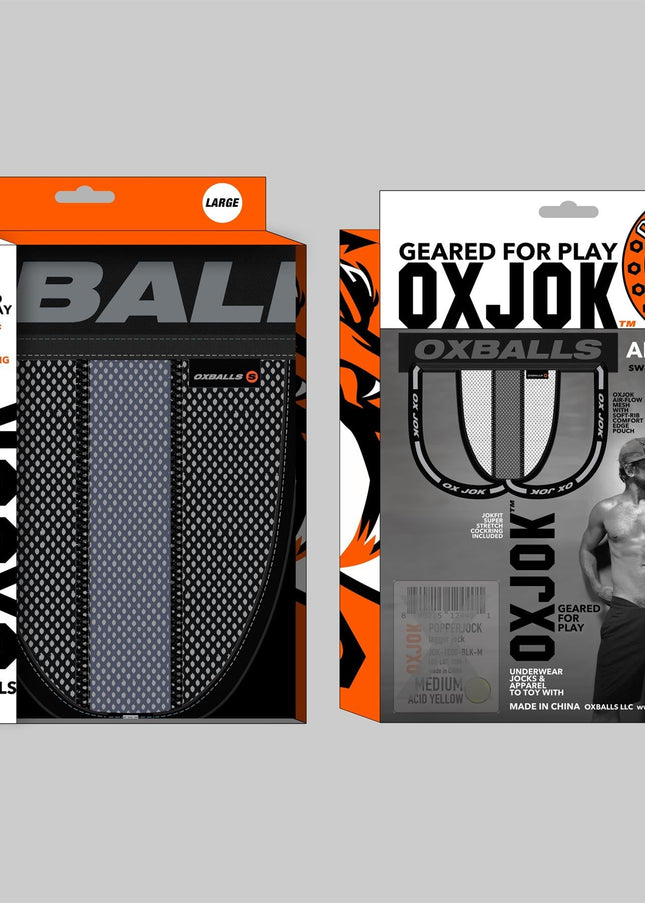 Oxballs Airmesh Jock, Tar Black - Oxballs -