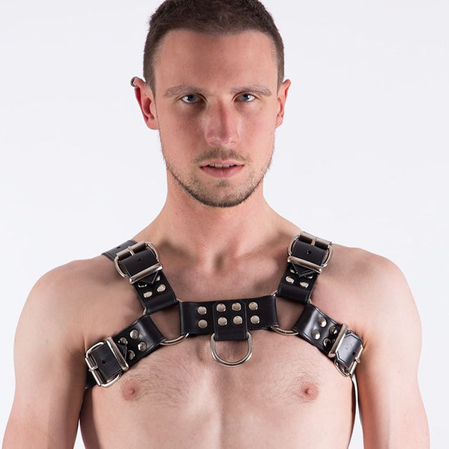 REGULATION Premium Leather Bulldog Harness - REGULATION-Clubwear