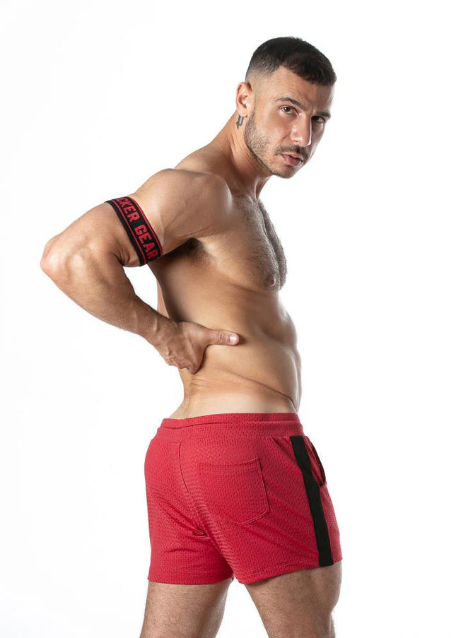 LOCKER GEAR Sweat It Shorts, Red