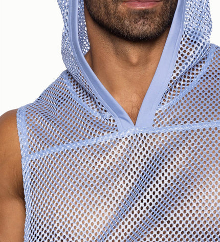 BIKE Hooded Sleeveless Practice Jersey, Ice Blue - Bike Athletic - 