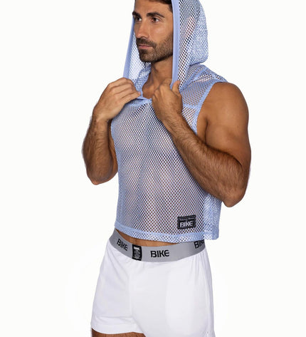 BIKE Hooded Sleeveless Practice Jersey, Ice Blue - Bike Athletic - 