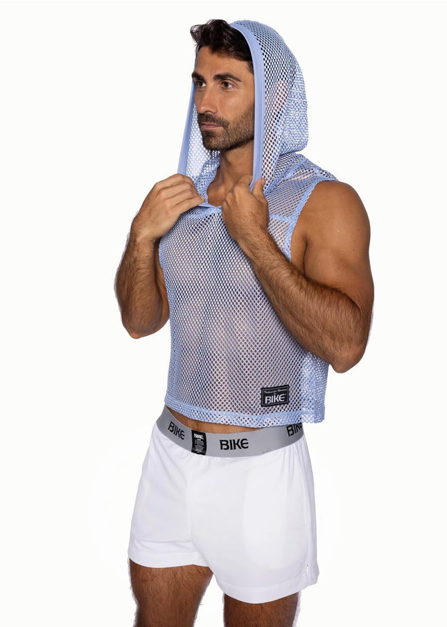 BIKE Hooded Sleeveless Practice Jersey, Ice Blue - Bike Athletic -