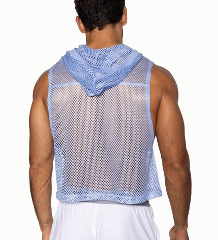 BIKE Hooded Sleeveless Practice Jersey, Ice Blue - Bike Athletic - 