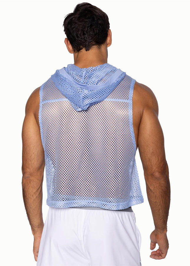BIKE Hooded Sleeveless Practice Jersey, Ice Blue - Bike Athletic -