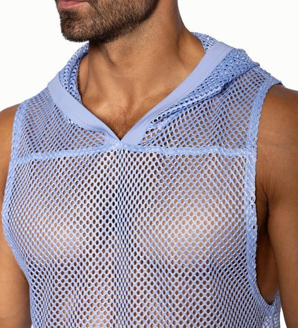 BIKE Hooded Sleeveless Practice Jersey, Ice Blue - Bike Athletic - 