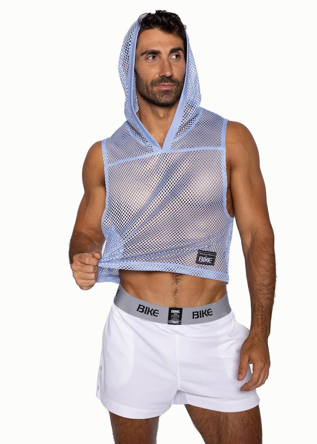 BIKE Hooded Sleeveless Practice Jersey, Ice Blue - Bike Athletic -