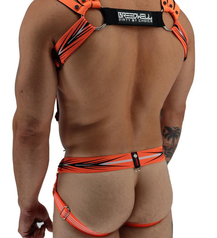 Breedwell Circuit Breaker Body Harness, Neon Orange - Breedwell - 