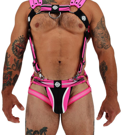 Breedwell Circuit Breaker Body Harness, Neon Pink - Breedwell - 