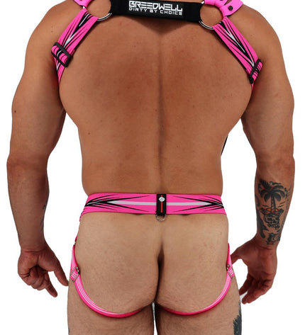 Breedwell Circuit Breaker Body Harness, Neon Pink - Breedwell - 