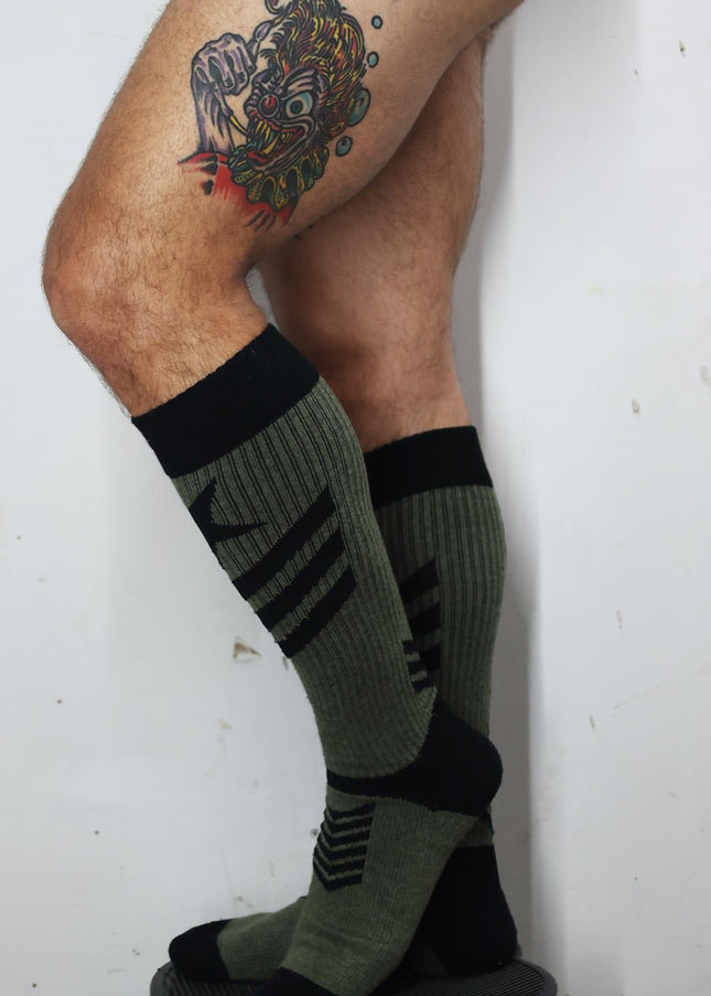 Breedwell Cockpit Socks, Army Green - Breedwell -