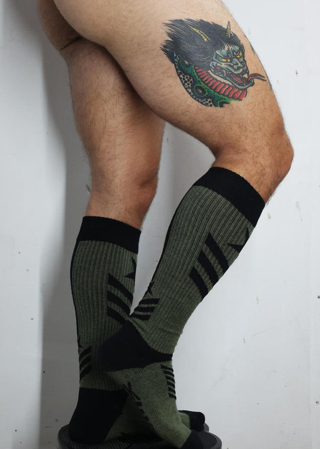 Breedwell Cockpit Socks, Army Green - Breedwell -