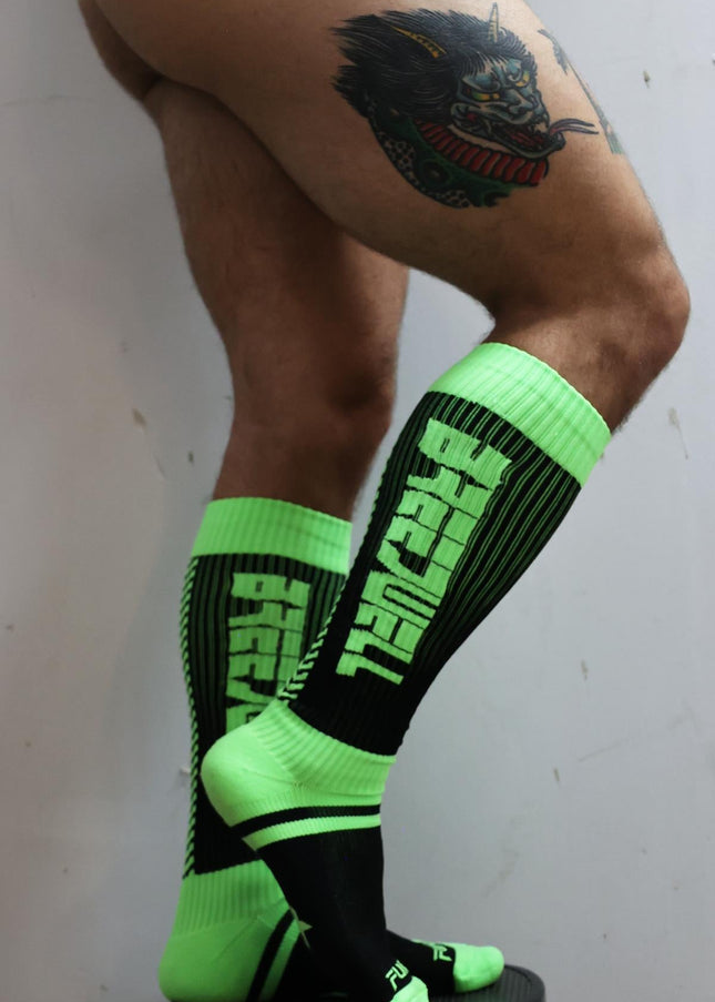 Breedwell Eternity Socks, Neon Green - Breedwell -