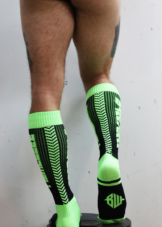 Breedwell Eternity Socks, Neon Green - Breedwell -