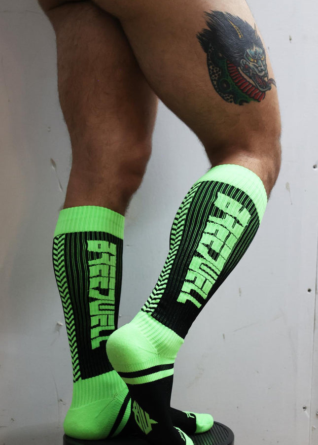 Breedwell Eternity Socks, Neon Green - Breedwell -