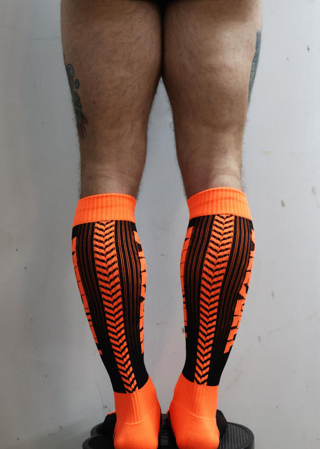 Breedwell Eternity Socks, Neon Orange - Breedwell -