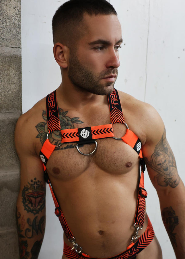 Breedwell Futura Body Harness, Neon Orange - Breedwell - 