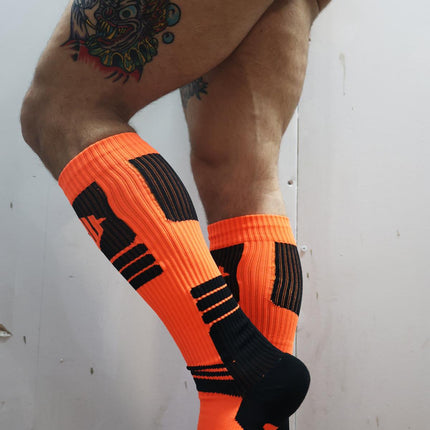 Breedwell Hypnotix Socks, Neon Orange - BREEDWELL - 