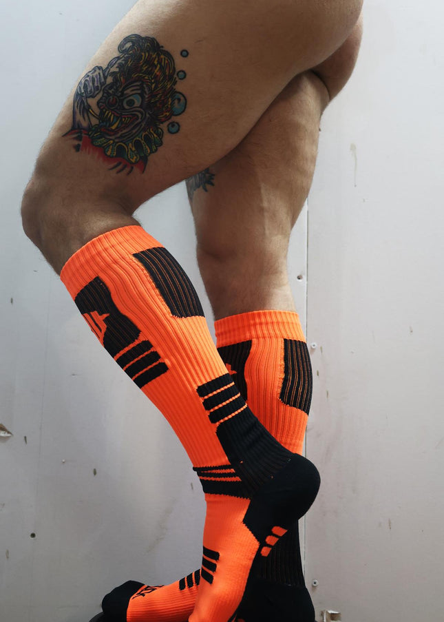 Breedwell Hypnotix Socks, Neon Orange - BREEDWELL - 