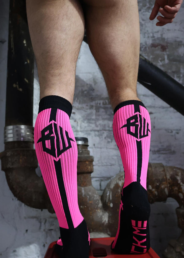 BREEDWELL NEO CAMO SOCKS, NEON PINK - BREEDWELL-