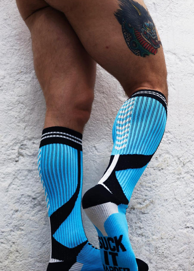 Breedwell Sucker Socks, Aqua Blue - Breedwell - 