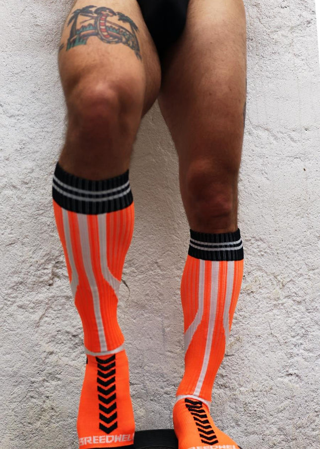 Breedwell Sucker Socks, Neon Orange - Breedwell -