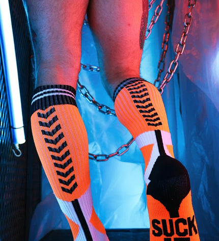 Breedwell Sucker Socks, Neon Orange - Breedwell - 
