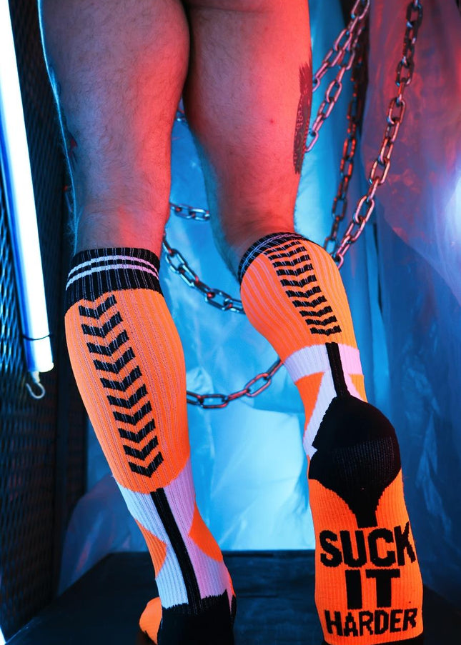Breedwell Sucker Socks, Neon Orange - Breedwell - 