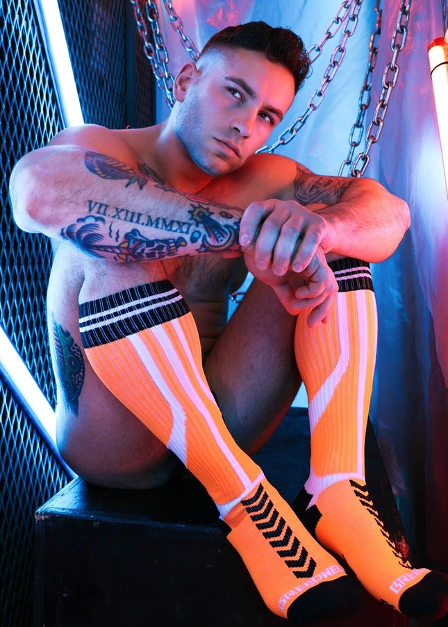 Breedwell Sucker Socks, Neon Orange - Breedwell - 