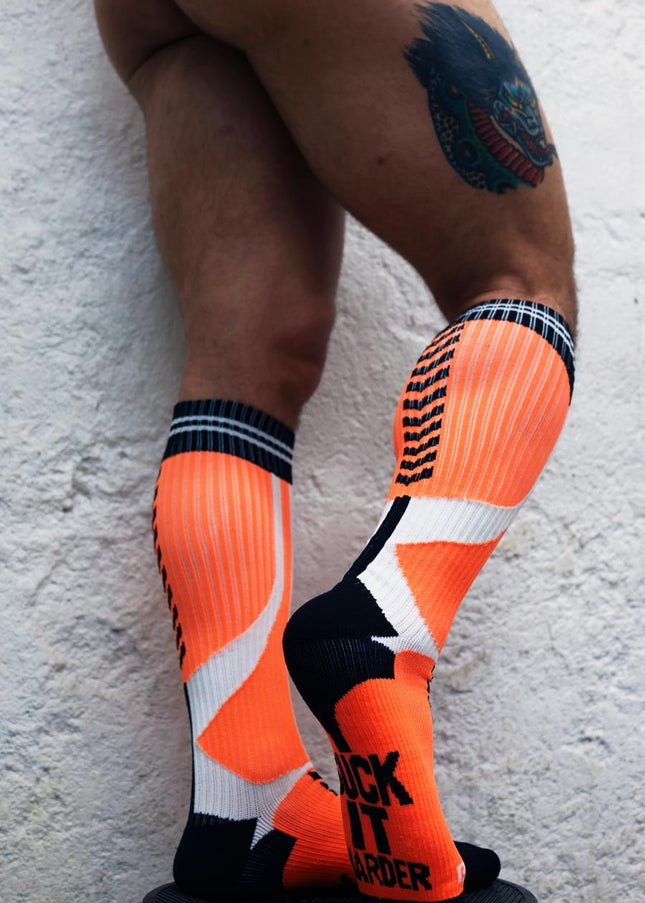 Breedwell Sucker Socks, Neon Orange - Breedwell - 