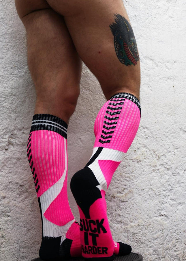 Breedwell Sucker Socks, Neon Pink - Breedwell - 