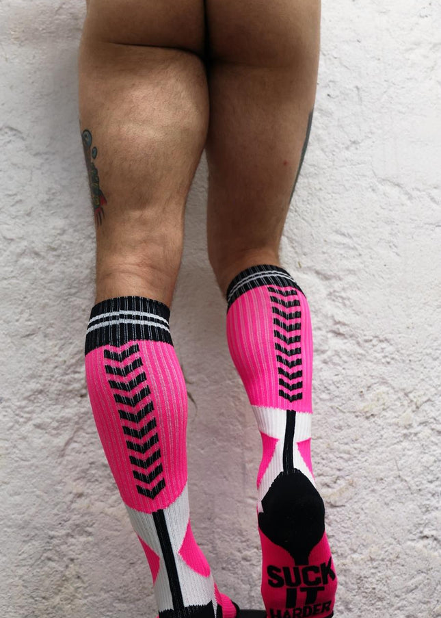 Breedwell Sucker Socks, Neon Pink - Breedwell - 