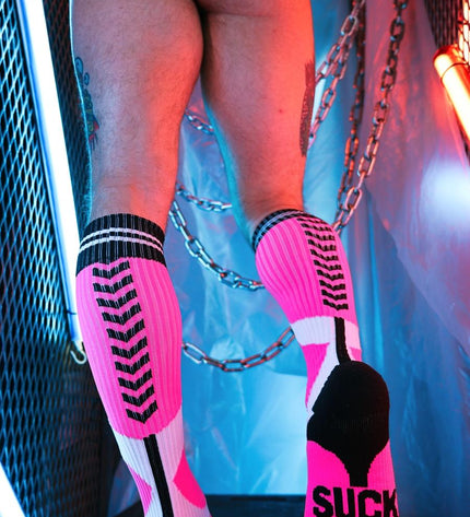 Breedwell Sucker Socks, Neon Pink - Breedwell - 