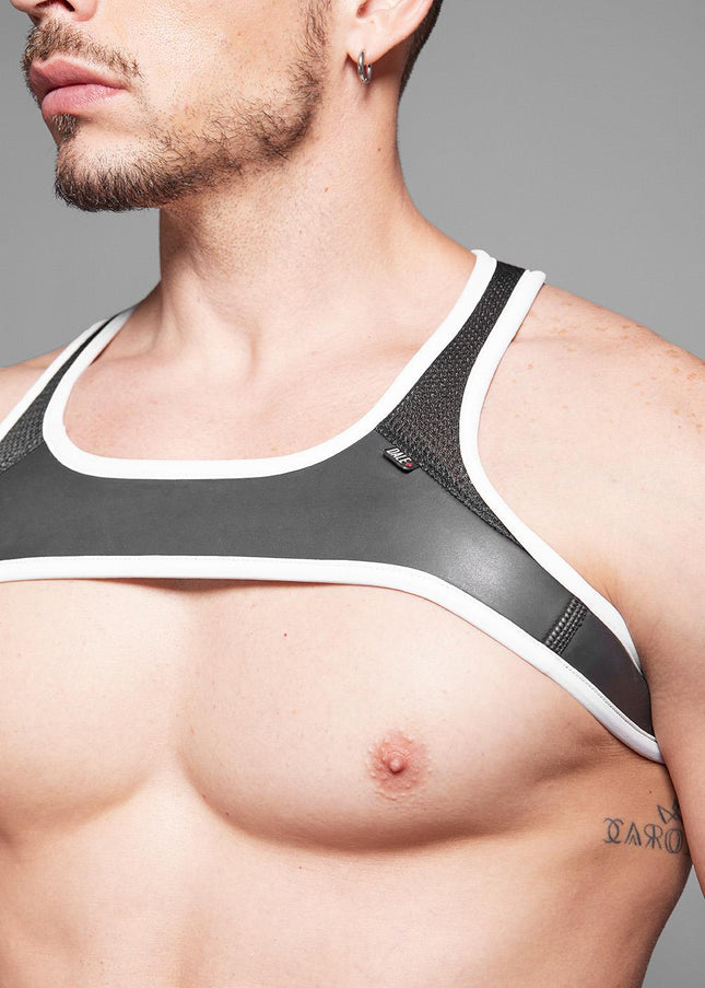 Dale Mas Neoprene Smooth Skin Harness, Black/White - Dale Mas - 