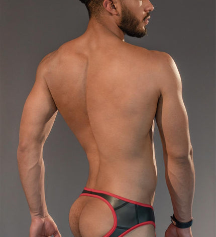 Dale Mas Neoprene Smooth Skin Jock, Black/Red - Dale Mas-