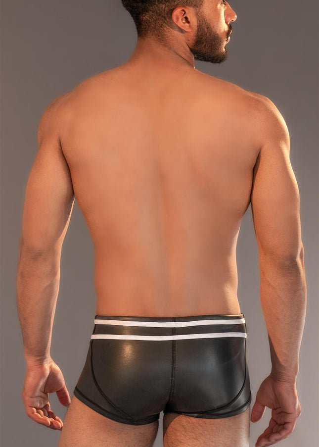 Dale Mas Neoprene Smooth Skin Pouch Shorts, Black/White - Dale Mas-