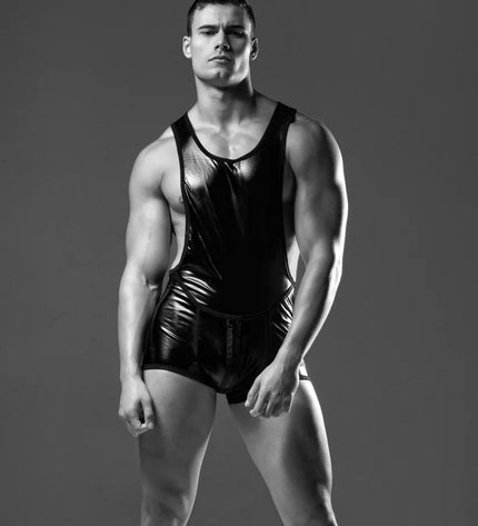 LEADER Brut Wrestling Singlet, Black - Leader - 