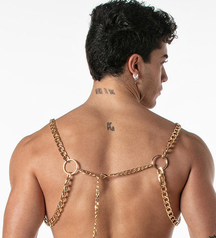 LEADER Chain Party Harness, Gold - Leader - 