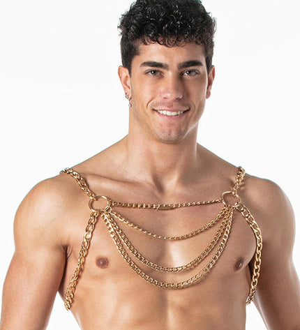 LEADER Chain Party Harness, Gold - Leader - 